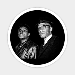 Malcolm X and Muhammad Ali 90s Magnet